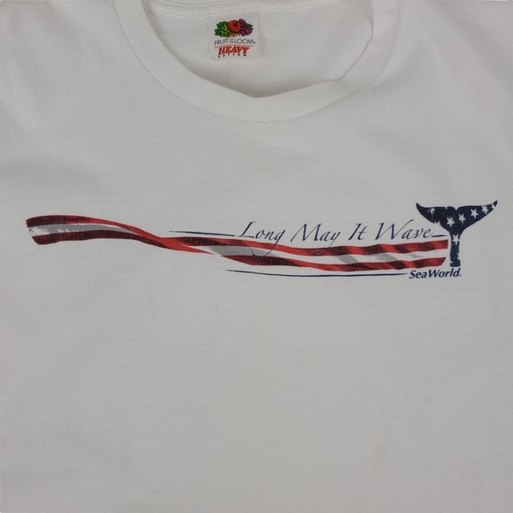 Heavy cotton cropped patriotic tee M - Picture 1 of 6
